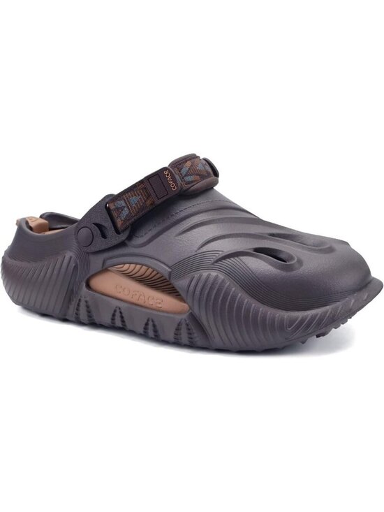 Other - Men's Brown Khaki Recovery Clogs Comfortable Orthopedic Mules Thick Sandal Shoes
